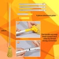 thumbnail image 5 of 22 Qt (5.5 Gallon) Mop Bucket with Wringer For Floor Cleaning, Handle, Wheels, 16.5" L x 10.6" W x 26.4" H, Yellow,Add One Loop-end String Mop, 5 of 6