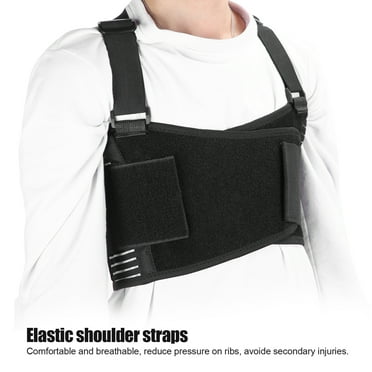 Rib and Chest Support Brace, Broken Rib Brace, Breathable Rib Belt for Sore or Bruised Ribs Support, Sternum Injuries, Dislocated Ribs Protection, Pulled Muscle Pain