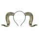 thumbnail image 1 of Diadema de cuerno de oveja: diadema de cuerno gótico para disfraz de Halloween, accesorio para el cabello de cuernos de PU para fiestas de cosplay para hombres y mujeres., 1 of 7
