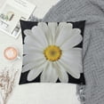 thumbnail image 2 of JRXY Daisy Throw Pillow Covers White Petal Floral Plant Nature Bloom Botany Decorative Square Pillow Case Pillowcase Home Decor for for Sofa Bedroom Livingroom White, 2 of 5