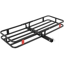 Heavy-Duty Hitch Mount Cargo Carrier Basket - 500 lbs Capacity, 53" x 19" x 6" Cargo Rack Rear Luggage Basket for Car and SUV