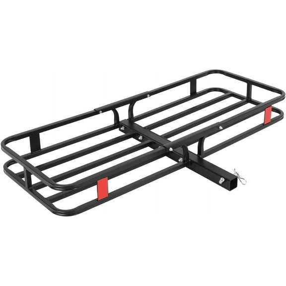 Heavy-Duty Hitch Mount Cargo Carrier Basket - 500 lbs Capacity, 53" x 19" x 6" Cargo Rack Rear Luggage Basket for Car and SUV