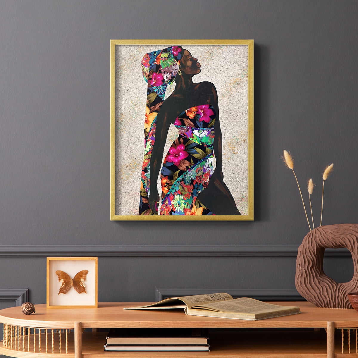 Woman Strong I Framed Print - Solid Wood in Single Picture Frame Solid Wood 2 Framed Print