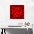 thumbnail image 2 of ARTCANVAS Red Princess Cut Diamond Jewel Canvas Art Print - Size: 18" x 18" (0.75" Deep), 2 of 9