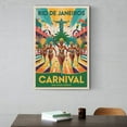 thumbnail image 6 of Rio De Janeiro Carnival Retro Travel Poster Vintage Brazil Tourism with Parades & Samba Canvas Poster, 6 of 8