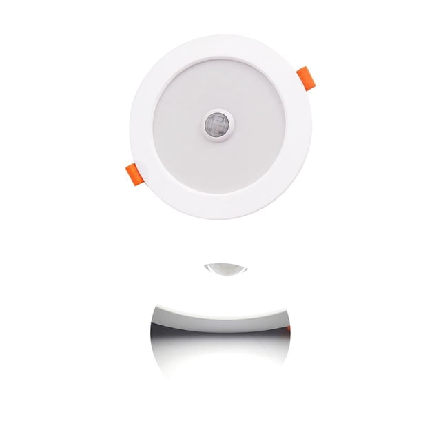 Moyic Foco empotrable LED de inducción de cuerpo humano de 12W Foco empotrable LED para jardín Balcón Parque Iluminación y accesorios Blanco Moyic HA025235-01
