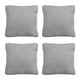 thumbnail image 1 of Cojín Decorativo ZIta cuadrado grande Set de 4 Gris, 1 of 4