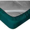 thumbnail image 3 of DNG Creations 3-Piece Fitted Sheet Set 12-Inch Deep Pocket (Solid Aqua Blue Twin), 3 of 4