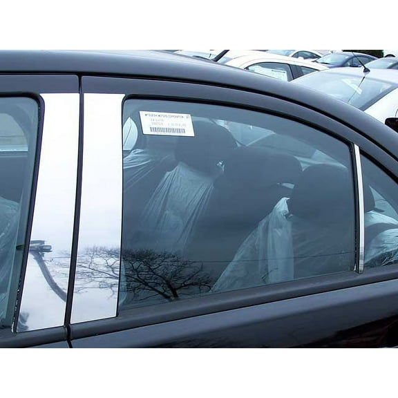 Stainless Steel Pillar Trim 6Pc Fits 2008-2017 Mitsubishi Lancer PP29016 QAA