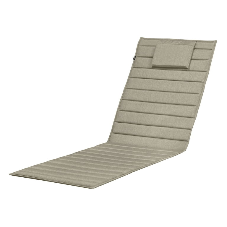 Classic Accessories Storigami Water Resistant Chaise Lounge Cushion 80 x 26 inch Heather Grey Walmart