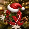 thumbnail image 3 of Qjidjing 1Pc Christmas Initial Letter Ornaments, Acrylic Personalized Letter Hanging Pendants, DIY Trimmings, for Xmas Tree, Winter Holiday Gifts, 3 of 7