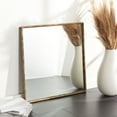 thumbnail image 2 of SAFAVIEH Couture Yvette 32" x 32" Brass Glam Wall Mirror, 2 of 6