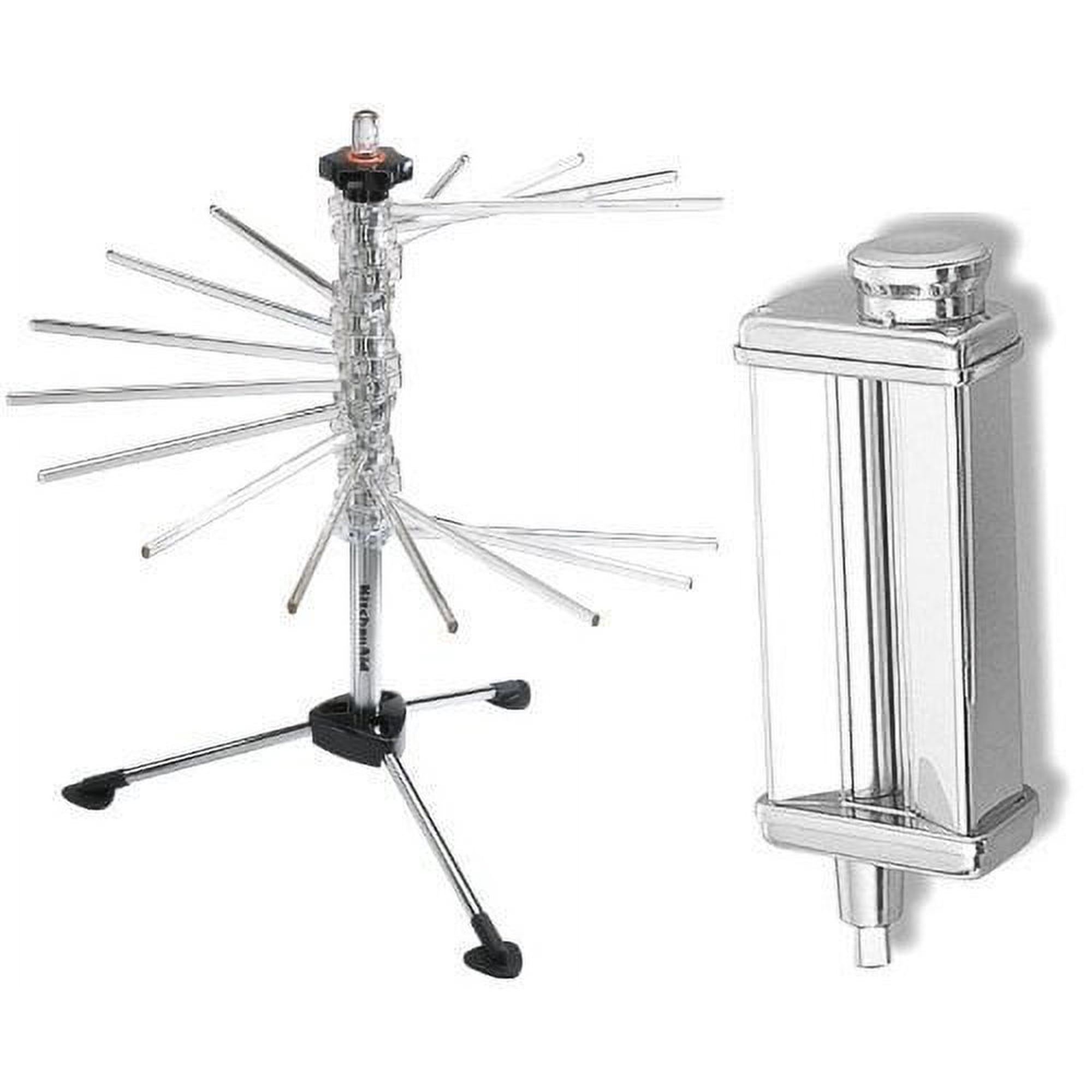 KitchenAid KsmPSA Stand-Mixer Pasta-Roller Attachment + metal rack