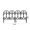 thumbnail image 3 of Deagia Garden Fence Panels Fence Landscapes Plastic Black Edgings Garden Border Fence Lightweight Landscapes Paths Panels for Grass Lawns Flowerbeds Plant Borders, 3 of 6