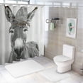 thumbnail image 7 of Orinice Donkey Bathroom Decor Set Multi-Size Colorful Polyester Fabric Fashion Shower Curtain with Hooks 36x72, 7 of 7