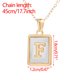 thumbnail image 3 of onlyliua para El Hogar Collar de Acero Inoxidable y Letras para Mujer, Colgante de Titanio Dorado 26 En Inglés, 3 of 4