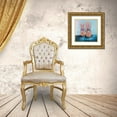 thumbnail image 3 of Atelier B Art Studio 26x26 Gold Ornate Wood Framed with Double Matting Museum Art Print Titled - FUNNY PINEAPPLES WITH SUNGLASSES, 3 of 4