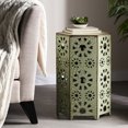 thumbnail image 2 of Crackle Iron Patio Table - 14.62"d X 14.62"w 22.44"h, Cut Out, Lightweight Option Side Table, Out Garden Decor, 2 of 5