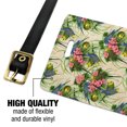 thumbnail image 2 of Budgie Budgerigar Parakeet Bird Pattern Luggage ID Tags Suitcase Carry-On Cards - Set of 2, 2 of 6