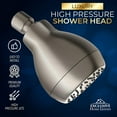 thumbnail image 3 of Exclusive Home Goods High Pressure Shower Head with Shower Arm, 2.5 GPM Brushed Nickel, 3 of 9