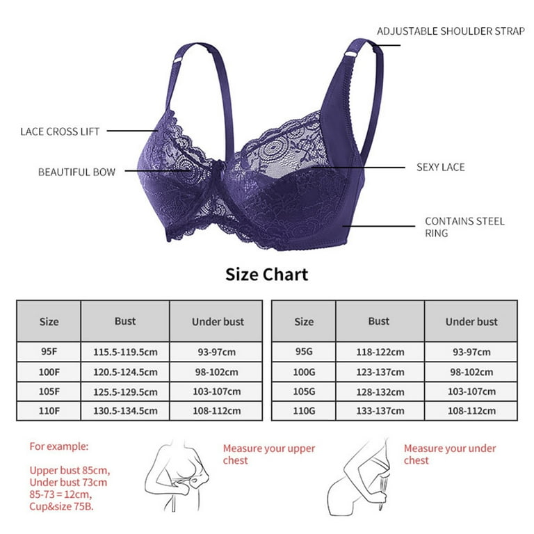 Hunpta Plus Size Bras For Women Sexy Solid V-Neck D-Cup Push-up Bra Female  Thin Cup Unpadded Bras Breathable Bralette