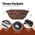 thumbnail image 4 of Naloa Coffee and Flowers Print Running Belts for Men Women,Running Fanny Pack with 2-Zipper Pockets,Waterproof Waist Pack for Travel Hiking Running Outdoor Sports, 4 of 8