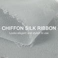 thumbnail image 4 of Uxcell 4 Rolls 1"x5.5Yd Chiffon Ribbon Handmade Fringe Chiffon Silk Ribbon Gray, 4 of 6