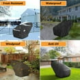 thumbnail image 5 of Waterproof Windproof Snow Blower Cover, AYAMAYA Snowblower Covers Heavy Duty 600D Oxford, Anti-UV Universal Snow Thrower Protector for Most Yard Machine (Black&Gray), 5 of 6