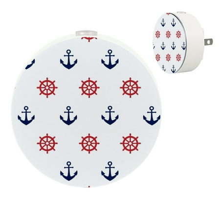 

YZUOUZY Bedside Lamps Small Lamp Small Lamps Set of 2 Nautical Anchors Steering Wheel