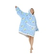 thumbnail image 3 of KOMOO Adult Kids Oversized Hoodie Ultra Soft Fleece Wearable Blanket Hoodie With Front Pocket Fuzzy Giant Sweater Sweatshirt, 3 of 5