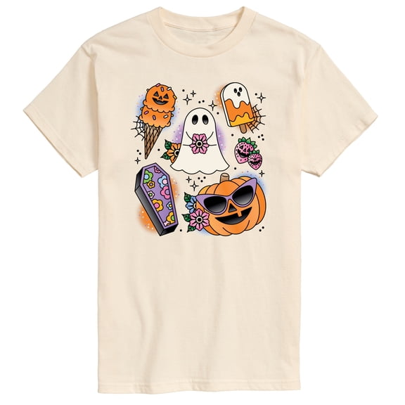 Instant Message - Summerween Tattoo Flash Short Sleeve Graphic T-Shirt
