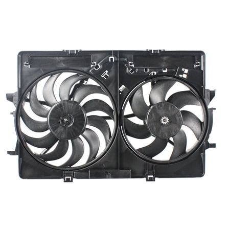 Agility Auto Parts 6010348 Dual Radiator and Condenser Fan Assembly for Audi Specific Models