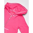thumbnail image 2 of Hanes Little girls Slub Jersey Full Zip Jacket, Amaranth, Medium, 2 of 4