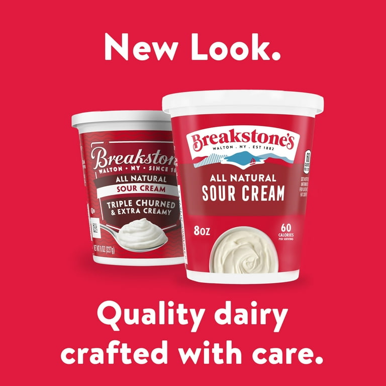 Breakstone's All Natural Sour Cream, 8 oz Tub - Walmart.com