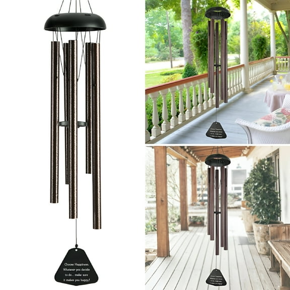 LAMIRO Large Deep Tone Wind Chimes,36Inch Outdoor Wind Chimes for Outside Tuned Relaxing Soothing Low Bass,Memorial Wind Chimes Sympathy for Mom Dad,Bronze