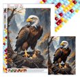thumbnail image 1 of Pintura de diamante 5D DIY, kit de águila con cuentas cuadradas completas, decoración del hogar, arte artesanal, 30x40cm, 1 of 9