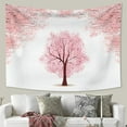 thumbnail image 2 of DaShan Large Tree Tapestry Wall Hanging,Pink Floral Leaves Backdrop for Bedroom Living Room Dorm,60"Wx50"L, 2 of 5