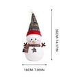 thumbnail image 3 of YOHAVEN Cute Snowman Christmas Ornament Holiday Decoration for Tree Mantel Shelf Table Seasonal Xmas Decor Front Door Decorations Home Christmas Decor Indoor Winter Decor, 3 of 4