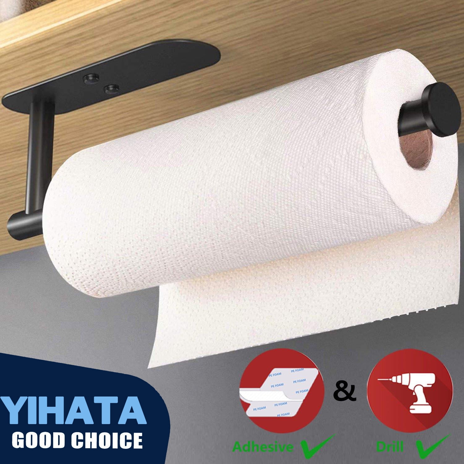 Paper Towel Holder Wall Mount, DualUse Self Adhesive Paper Towel