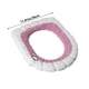 thumbnail image 3 of MTBLYS Funda para asiento de inodoro | Almohadilla redonda para asiento de inodoro | Material de tela de fibra suave | Cojín grueso lavable | Reutilizable | Fácil instalación | Uso en el baño, 3 of 6