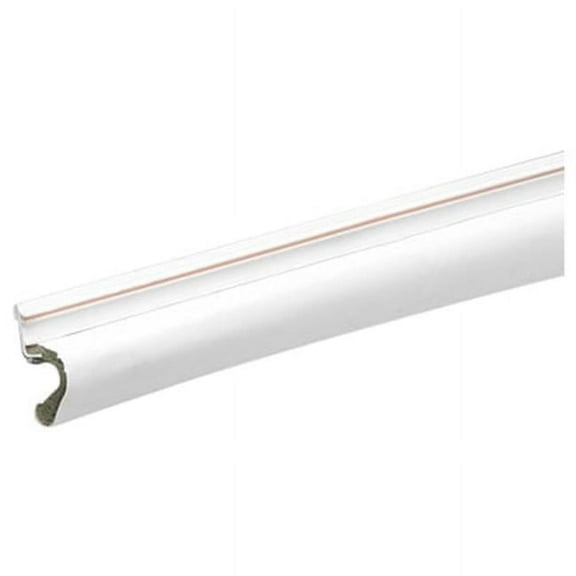 Frost King 1 in. x 8 ft. White Vinyl-Covered Foam Weatherstrip Kerf Door Seal