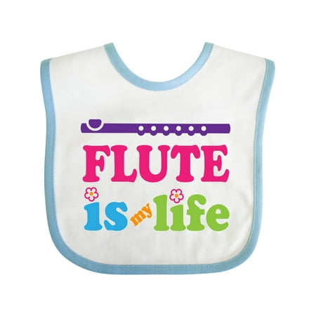 

Inktastic Flute Music Band Gift Gift Baby Girl Bib
