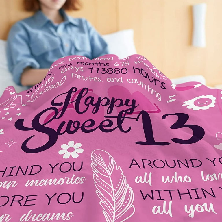 15 Year Old Girl Gift for Birthday Throw Blanket 60x50 15th Birthday Gifts