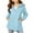 Blue, variant on Kids Boys Girls Hooded Zipper Jackets Lightweight Toddler Windbreaker Teen Mid Long Length Clothes Windbreaker Jacket(Mint Green,11-12 Years)