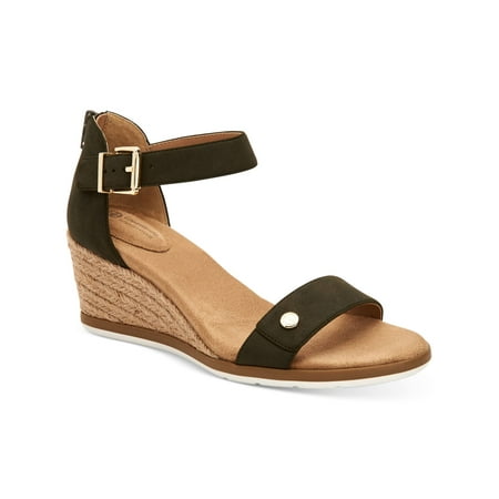 

GIANI BERNINI Womens Green Buckle Accent Cushioned Daytonn Almond Toe Wedge Zip-Up Espadrille Shoes 8 M