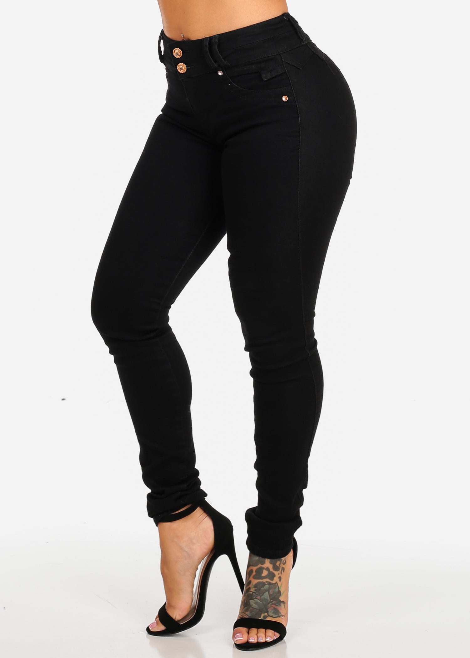black skinny pants juniors