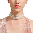 thumbnail image 2 of Collar de Gargantilla de Múltiples Capas jinwen Collar hecho a mano del filamento múltiple, 2 of 6