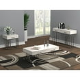 thumbnail image 2 of 2-drawer Rectangular Sofa Table Glossy White and Chrome, 2 of 8