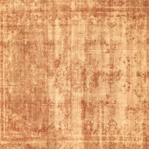 Ahgly Company Indoor Square Abstract Brown Modern Area Rugs, 5' Square