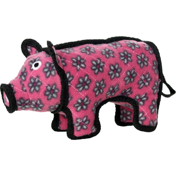VIP Products Tuffy Jr. Barnyard Pig Dog Toy, Multicolor